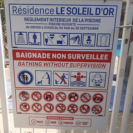 T2 Bord De Mer Avec Jardin Et Piscine Saint Aygulf Exterior foto